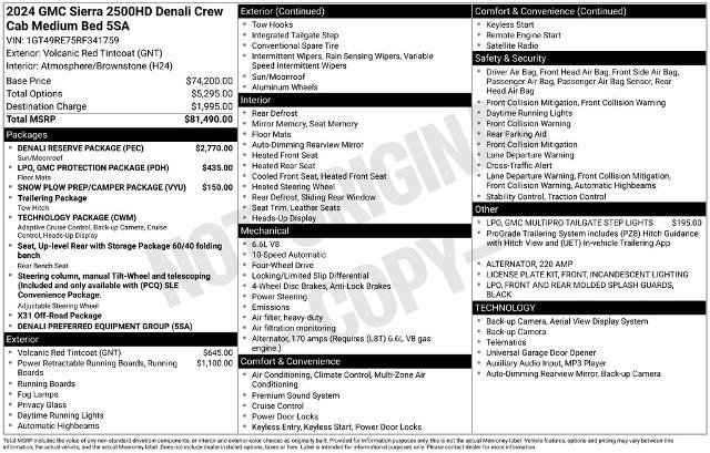 Used 2024 GMC Sierra 2500 Denali w/ Denali Reserve Package image 9