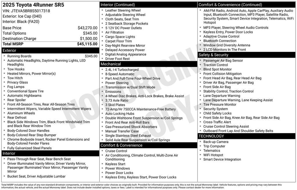 Used 2025 Toyota 4Runner SR5 AWD/4WD image 36