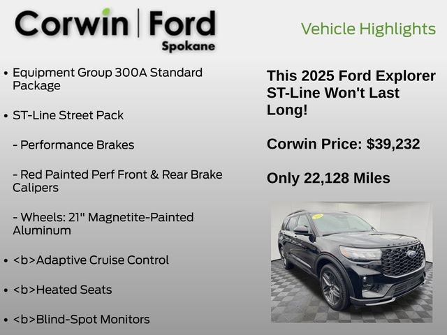 Certified 2025 Ford Explorer ST-Line w/ ST-Line Street Pack image 7
