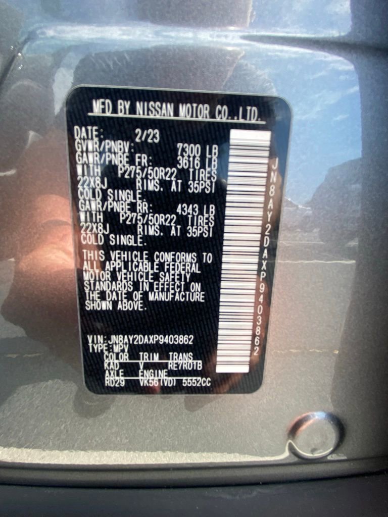 Used 2023 Nissan Armada Platinum w/ Captain's Chairs Package image 33