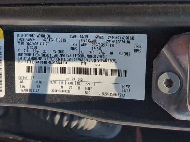 Certified 2019 Ford Ranger XLT w/ Equipment Group 302A Luxury AWD/4WD image 28