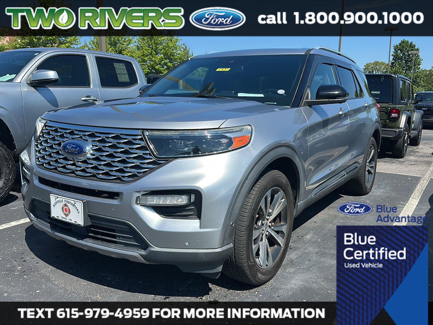 Certified 2020 Ford Explorer Platinum w/ Premium Technology Package