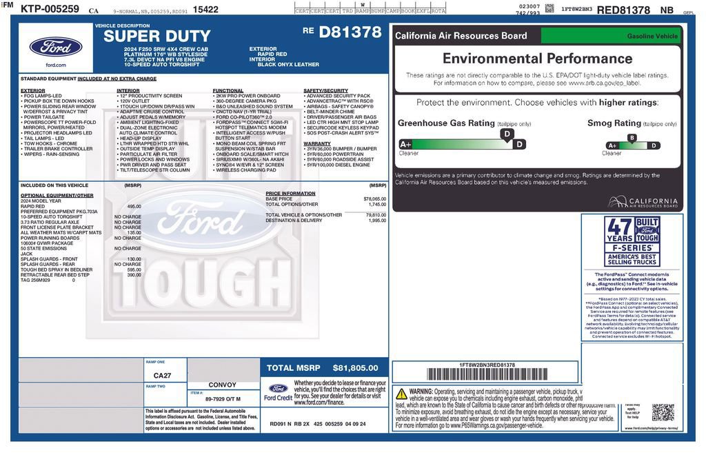Certified 2024 Ford F250 Platinum image 33