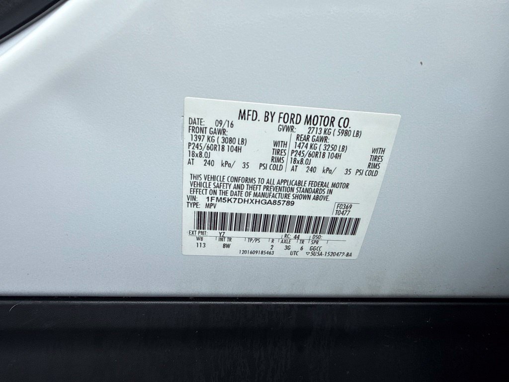 Certified 2017 Ford Explorer XLT FWD image 58