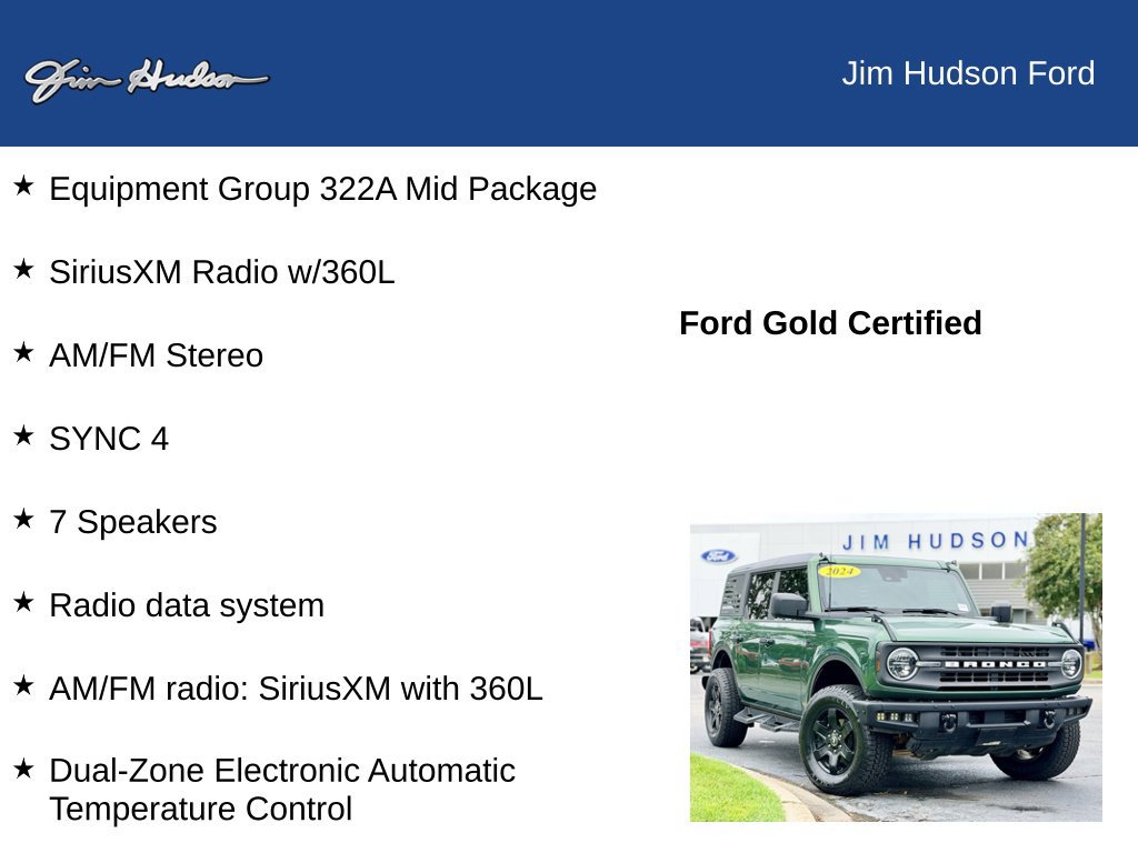 Certified 2024 Ford Bronco Black Diamond AWD/4WD image 12