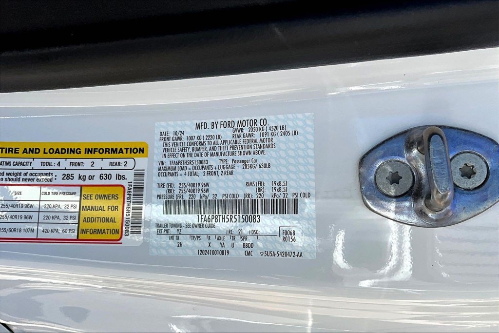 Certified 2024 Ford Mustang Coupe RWD image 20
