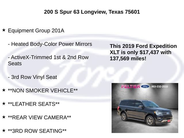 Certified 2019 Ford Expedition XLT w/ Equipment Group 201A RWD image 5