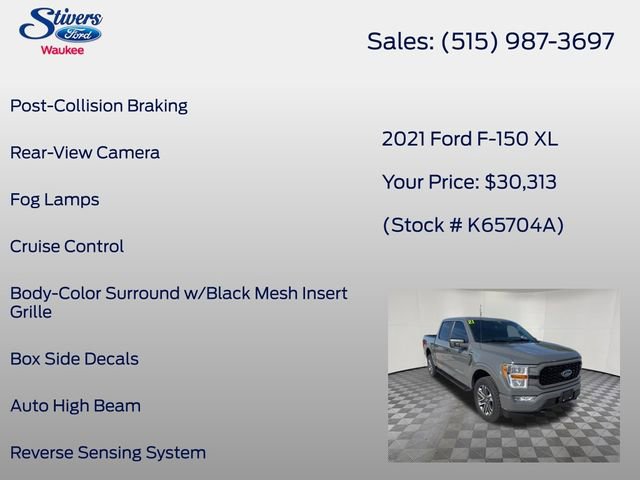 Certified 2021 Ford F150 XL w/ STX Appearance Package AWD/4WD image 34
