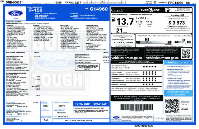 Certified 2024 Ford F150 Tremor w/ Equipment Group 402A High AWD/4WD image 17