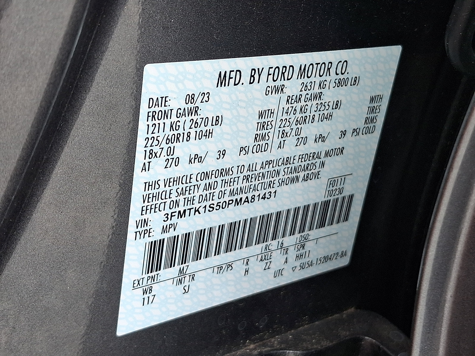 Certified 2023 Ford Mustang Mach-E Select AWD/4WD image 25