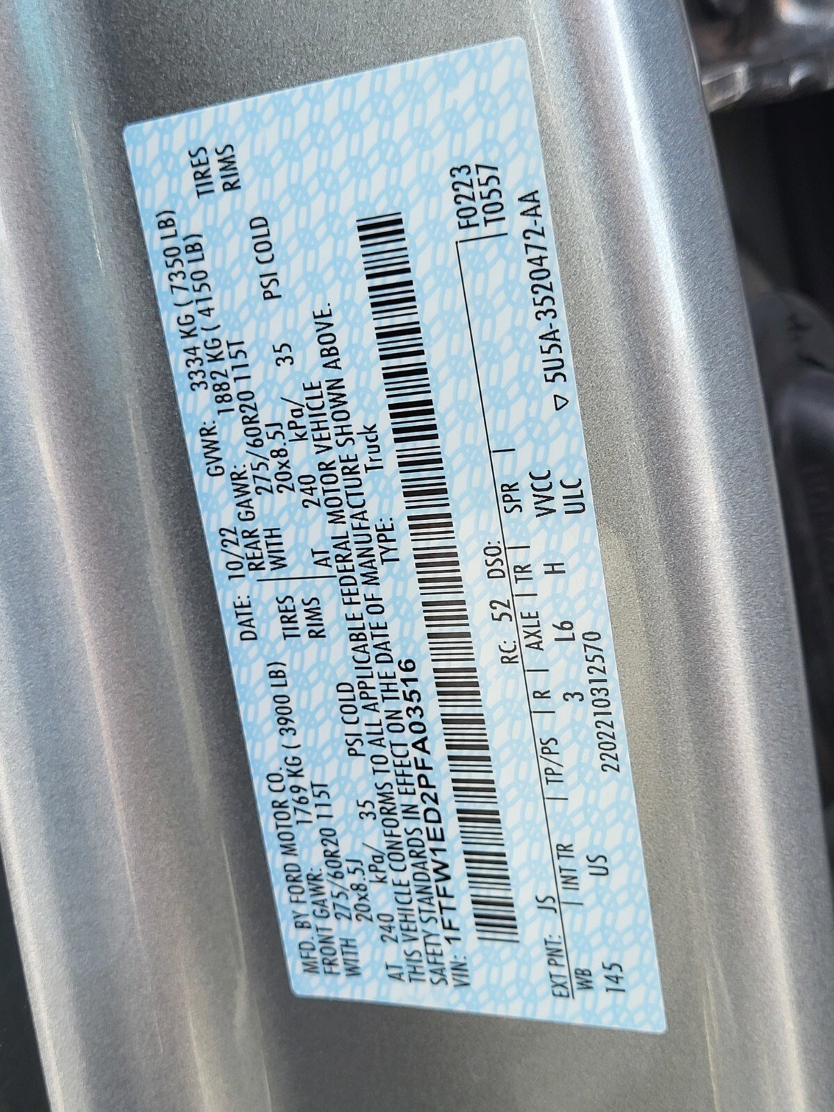 Certified 2023 Ford F150 XLT w/ Equipment Group 302A High image 34