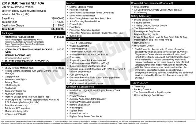 Used 2019 GMC Terrain SLT w/ Preferred Package image 30