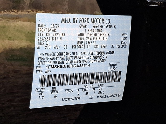 Certified 2024 Ford Explorer XLT w/ Equipment Group 202A AWD/4WD image 28