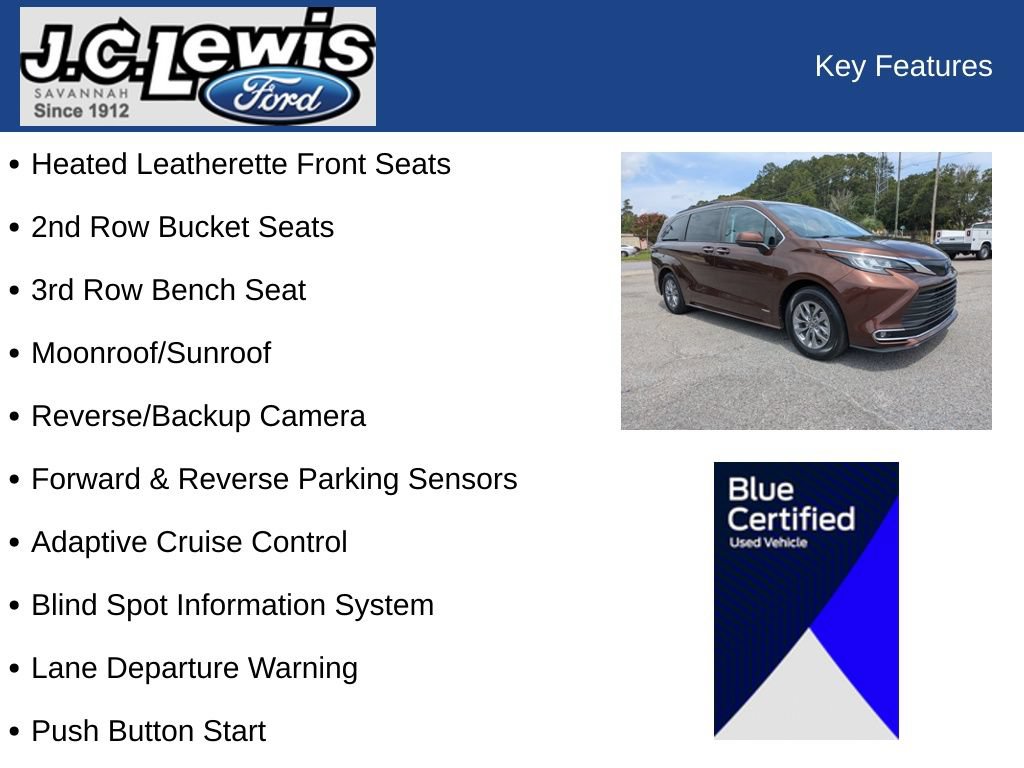 Used 2021 Toyota Sienna XLE AWD/4WD image 32