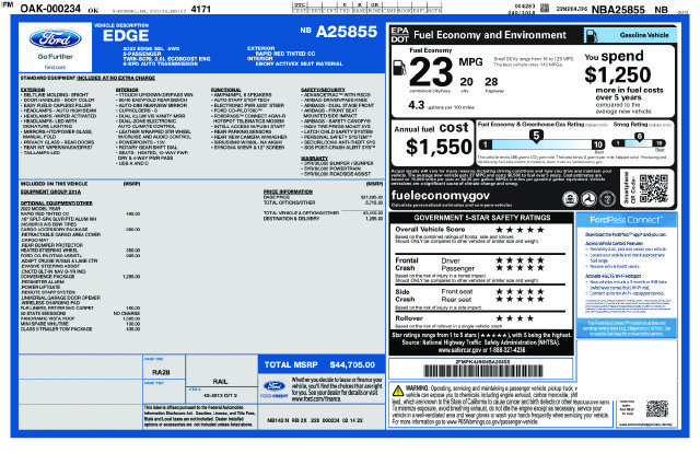 Certified 2022 Ford Edge SEL w/ Convenience Package AWD/4WD image 27