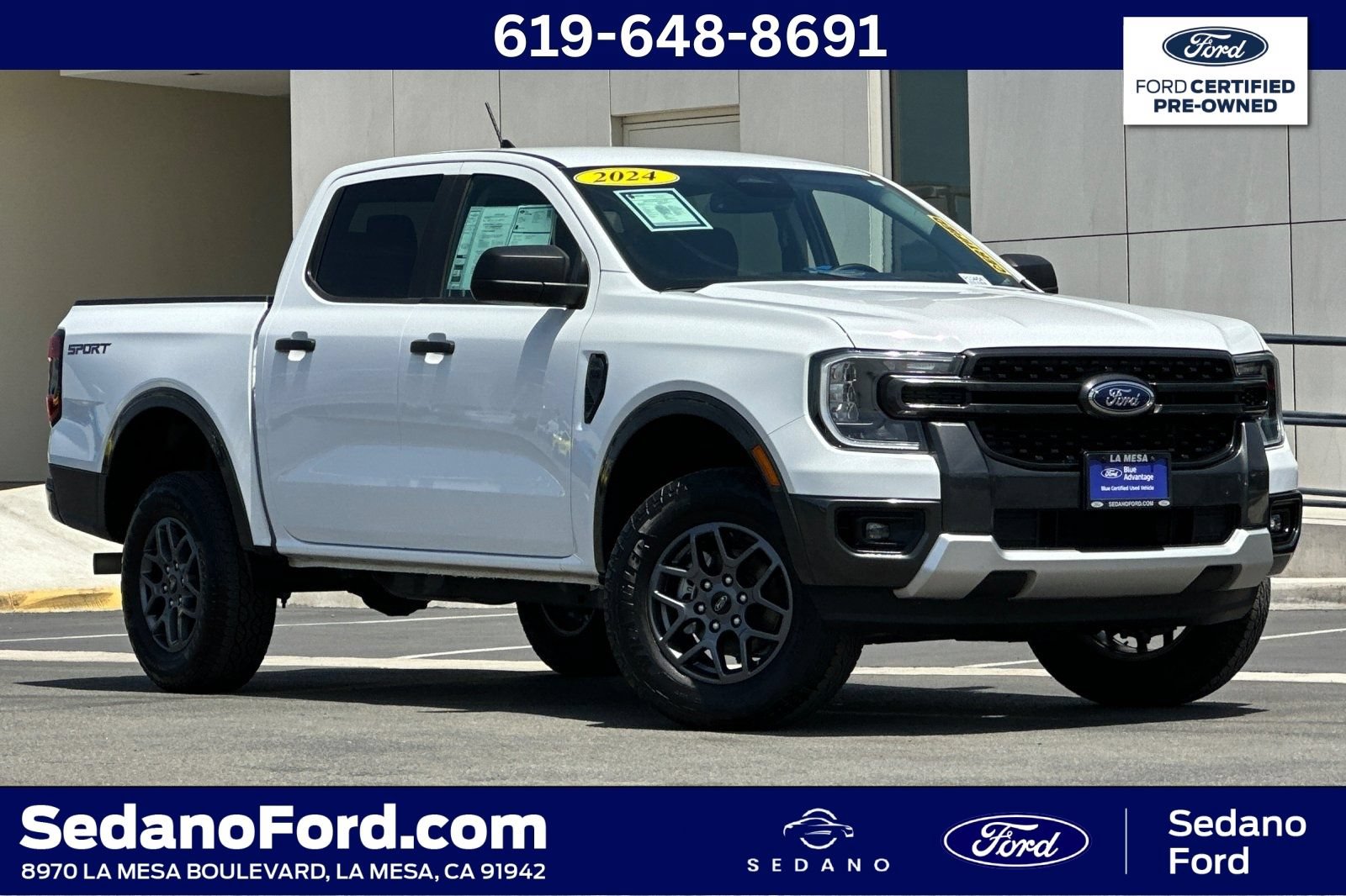 Certified 2024 Ford Ranger XLT w/ Equipment Group 301A High RWD image 1