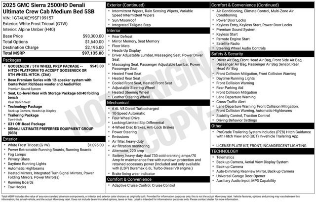 Used 2025 GMC Sierra 2500 Denali Ultimate AWD/4WD image 2