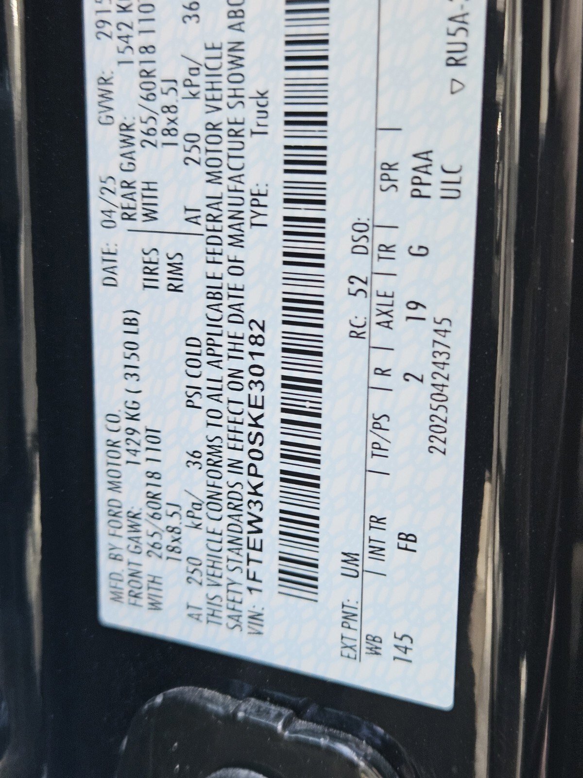 Certified 2025 Ford F150 XLT w/ Equipment Group 301A Standard image 34