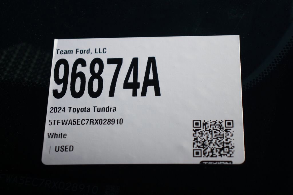 Used 2024 Toyota Tundra Limited w/ TRD Off-Road Package AWD/4WD image 30