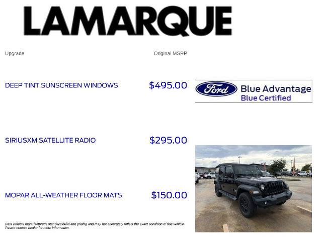 Used 2019 Jeep Wrangler Unlimited Sport AWD/4WD image 10