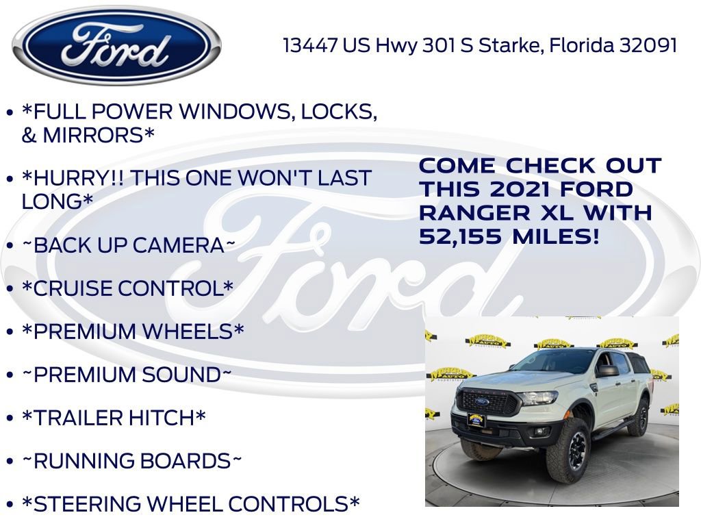 Certified 2021 Ford Ranger XL w/ FX4 Off-Road Package image 10