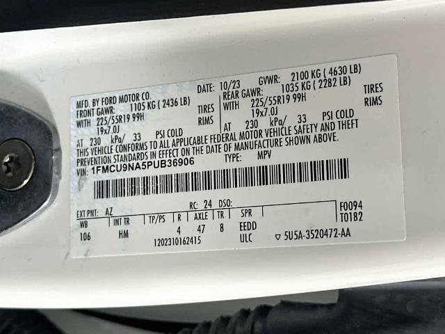 Certified 2023 Ford Escape ST-Line Select w/ Tech Pack #2 AWD/4WD image 22