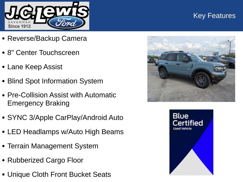 Certified 2022 Ford Bronco Sport Big Bend AWD/4WD image 30