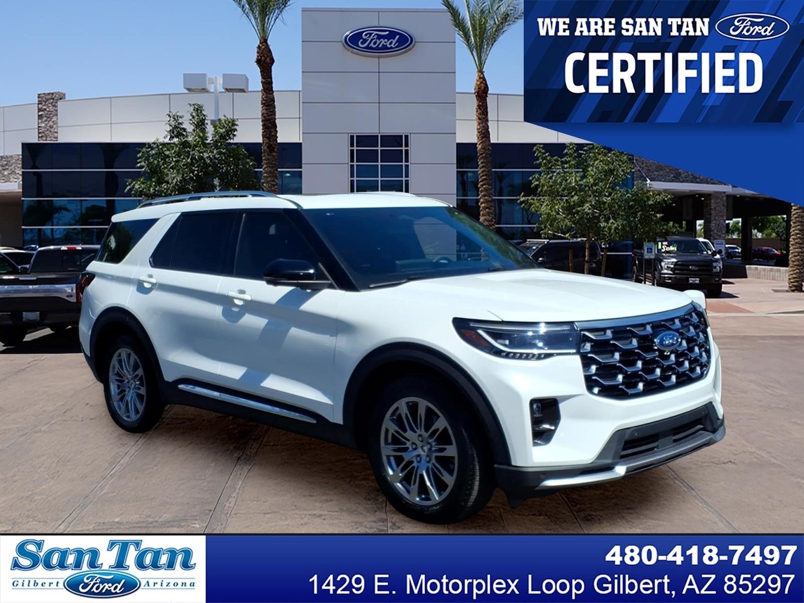 Certified 2025 Ford Explorer Platinum RWD image 1