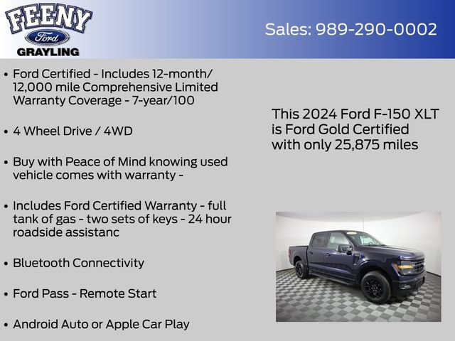 Certified 2024 Ford F150 XLT w/ Bed Utility Package AWD/4WD image 4