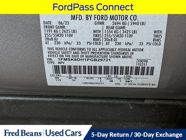 Certified 2023 Ford Explorer XLT w/ Equipment Group 202A AWD/4WD image 38