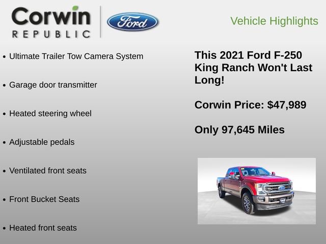 Certified 2021 Ford F250 King Ranch w/ King Ranch Ultimate Package image 18