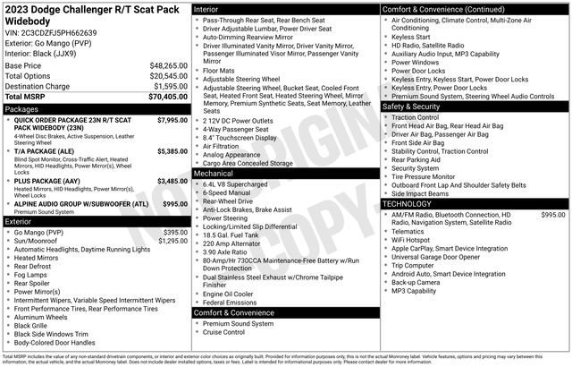 Used 2023 Dodge Challenger R/T Scat Pack image 37