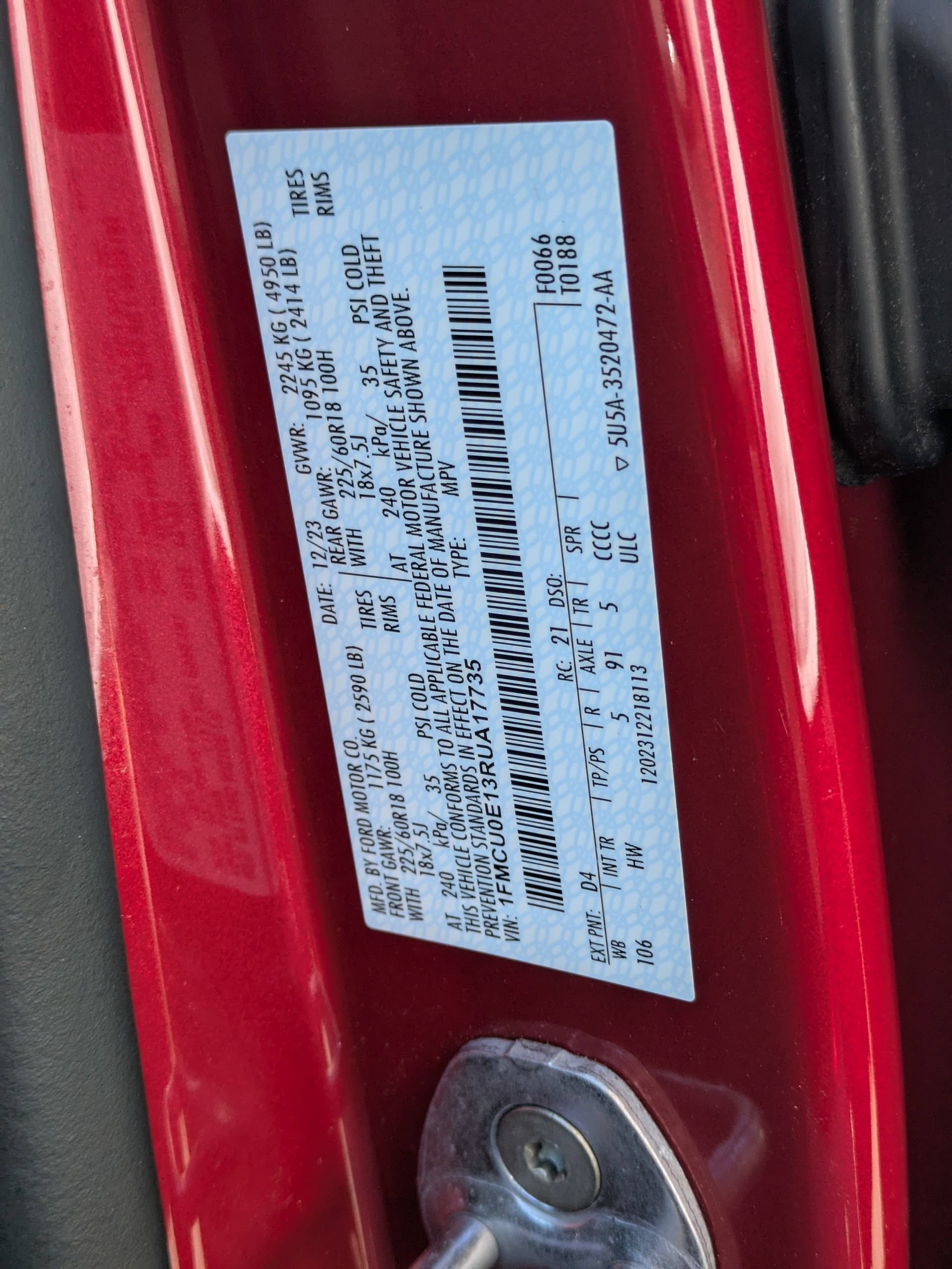 Certified 2024 Ford Escape SE FWD image 41