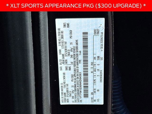 Certified 2022 Ford F150 XLT w/ Equipment Group 302A High image 26