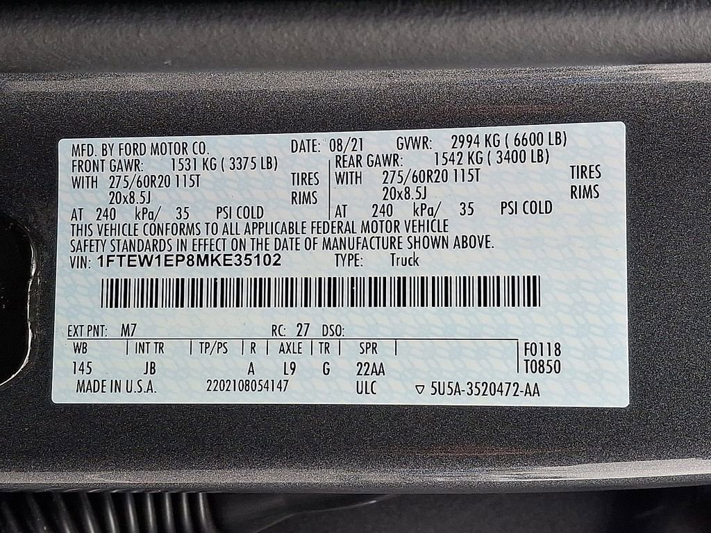 Certified 2021 Ford F150 XL w/ STX Appearance Package image 26