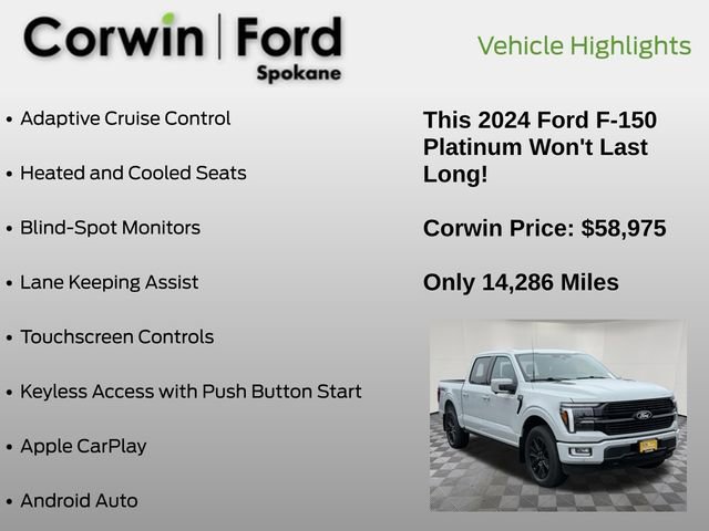 Certified 2024 Ford F150 Platinum image 16