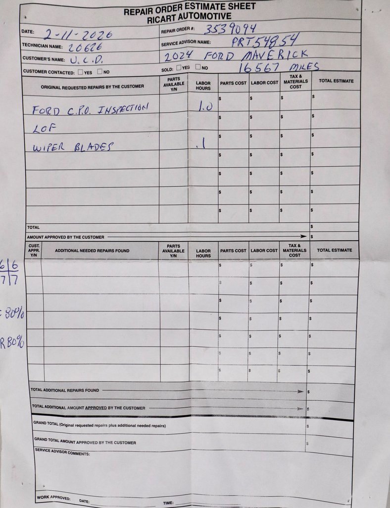 Certified 2024 Ford Maverick Lariat w/ Black Appearance Package image 13