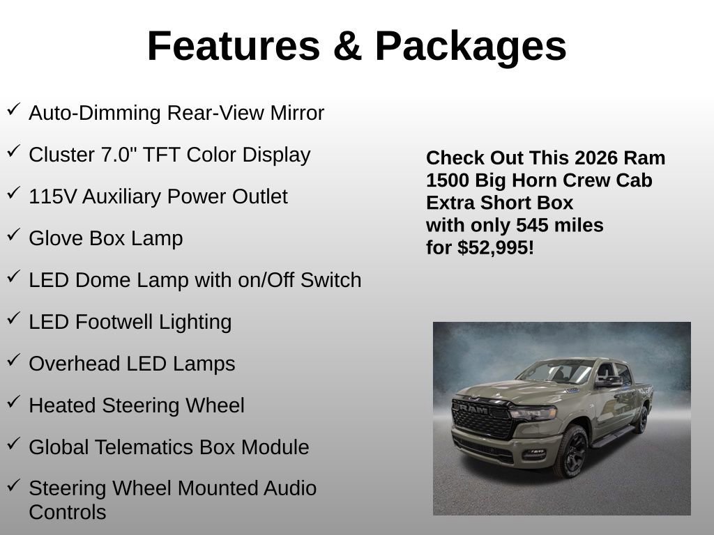 Used 2026 RAM 1500 Big Horn AWD/4WD image 25