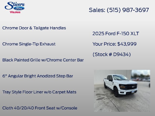 Certified 2025 Ford F150 XLT w/ Equipment Group 301A Standard AWD/4WD image 28