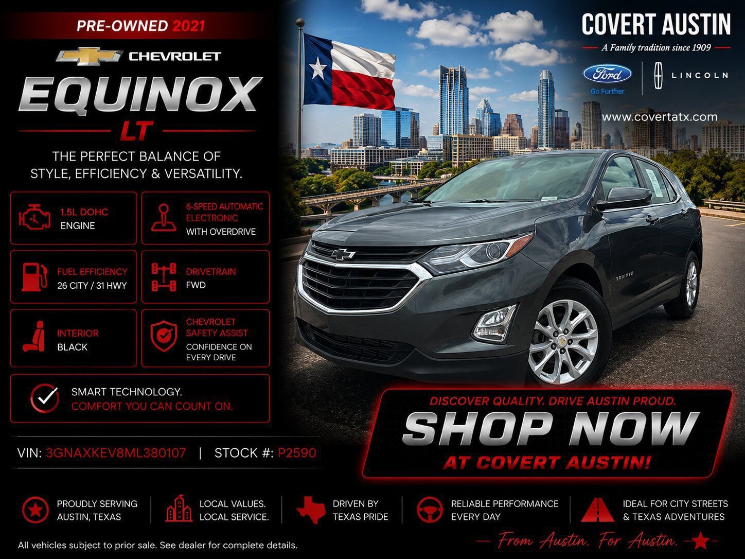 Used 2021 Chevrolet Equinox LT