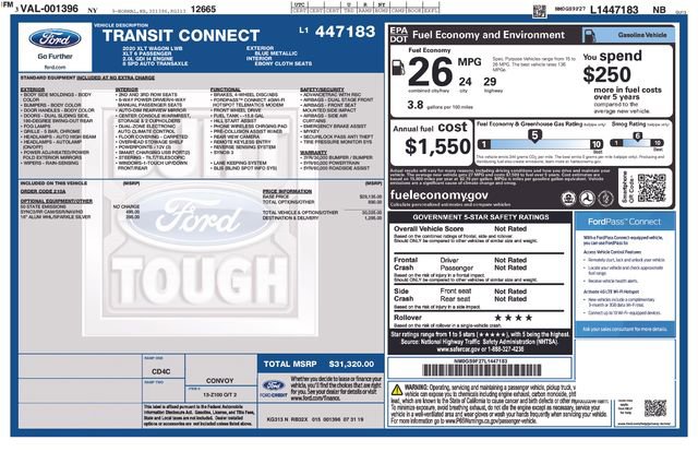 Certified 2020 Ford Transit Connect XLT image 62