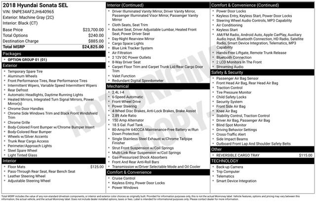 Used 2018 Hyundai Sonata SEL FWD image 21