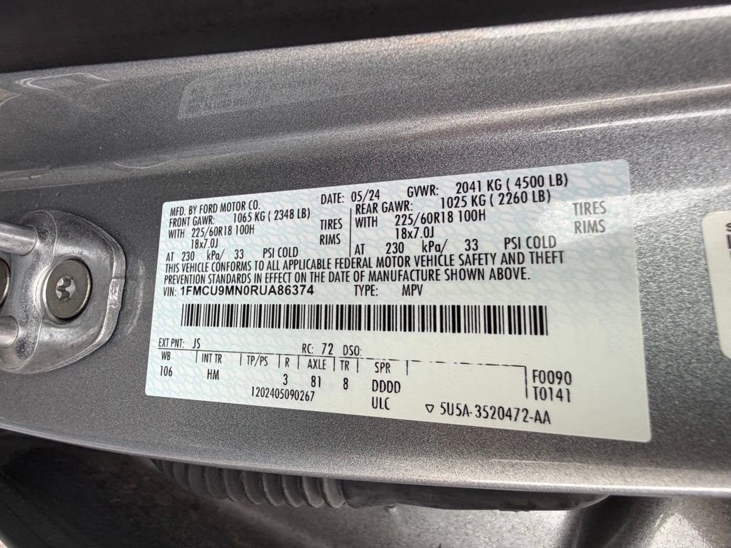 Certified 2024 Ford Escape ST-Line AWD/4WD image 48