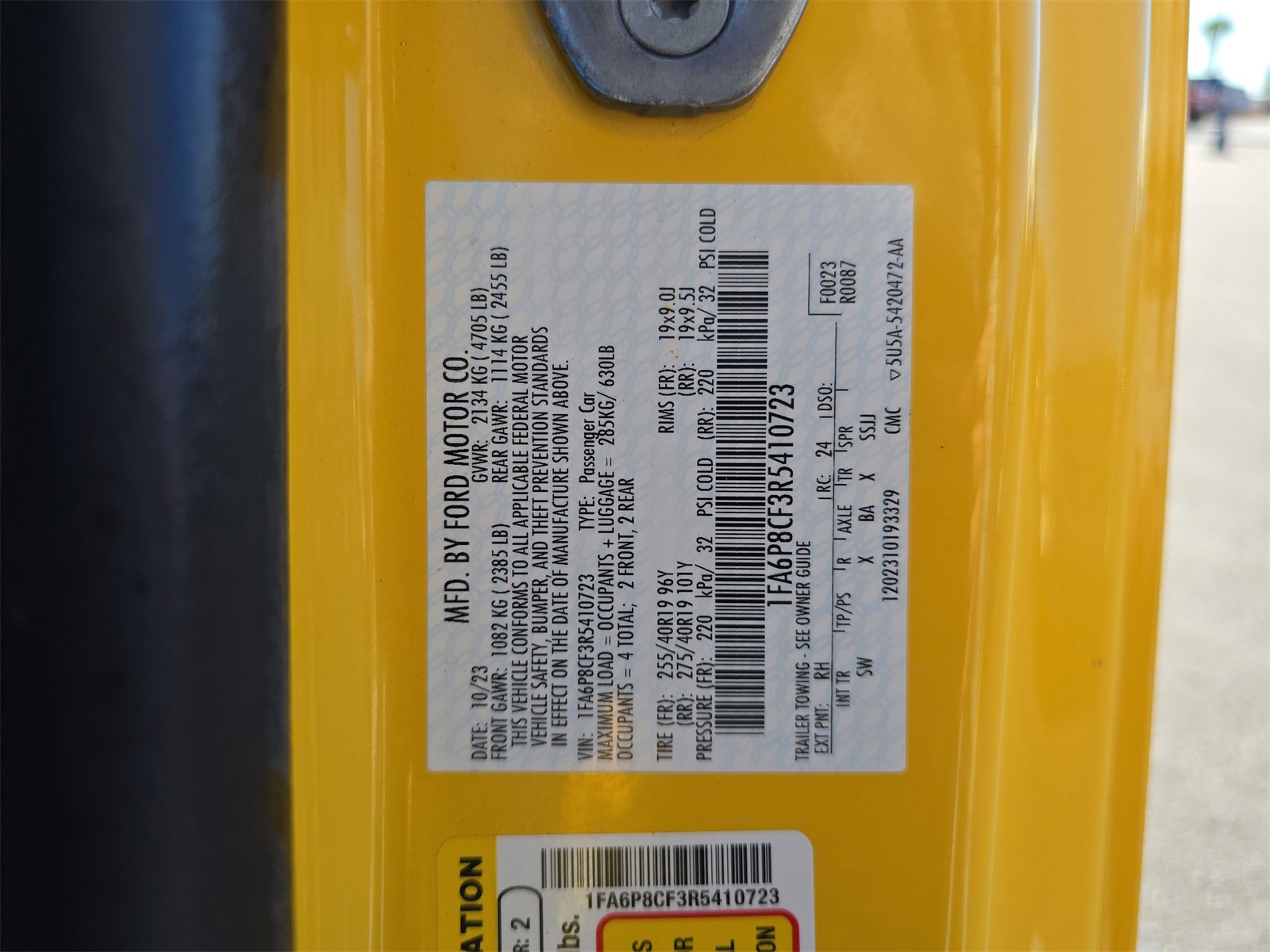 Certified 2024 Ford Mustang GT Premium w/ GT Performance Package image 28