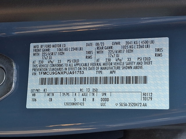 Certified 2023 Ford Escape Active w/ Tech Pack #1 AWD/4WD image 27