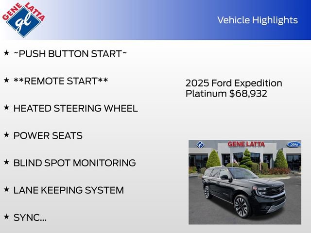 Certified 2025 Ford Expedition Platinum w/ Driver's Package AWD/4WD image 35