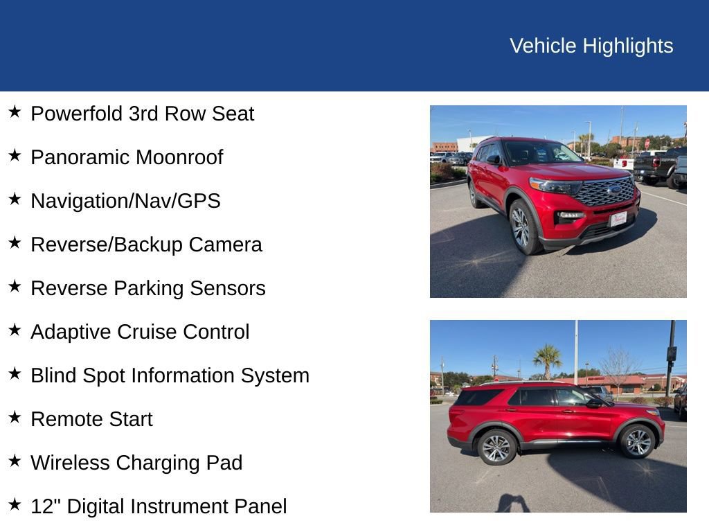Certified 2020 Ford Explorer Platinum w/ Premium Technology Package image 32