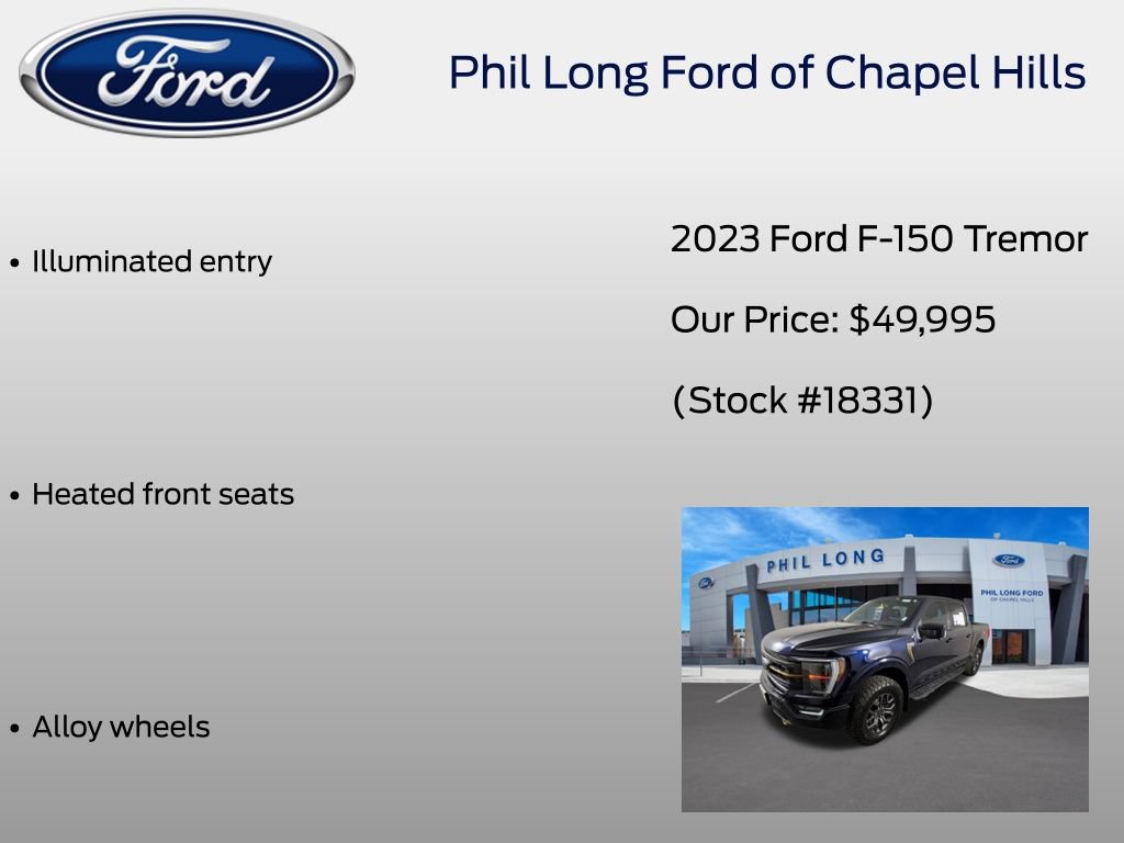 Certified 2023 Ford F150 Tremor w/ Equipment Group 402A High AWD/4WD image 40