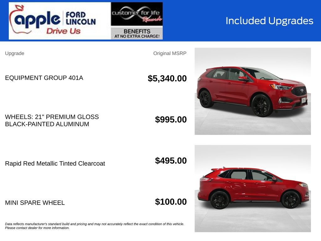 Certified 2024 Ford Edge ST w/ Equipment Group 401A AWD/4WD image 4