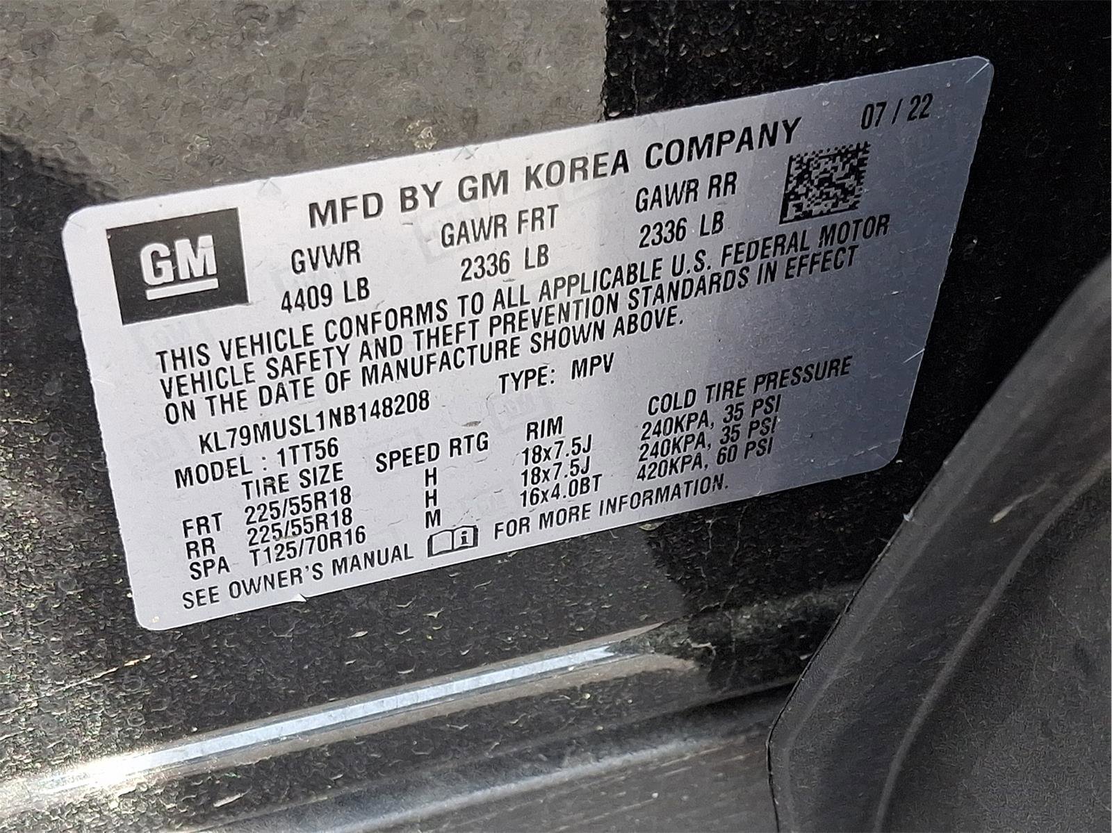 Used 2022 Chevrolet TrailBlazer RS w/ Technology Package image 26